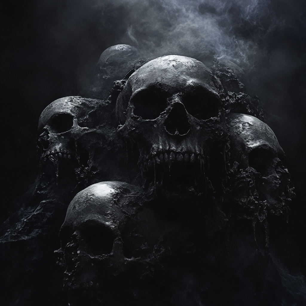 Gothic Fantasy Art: Alan Lee Style Skulls