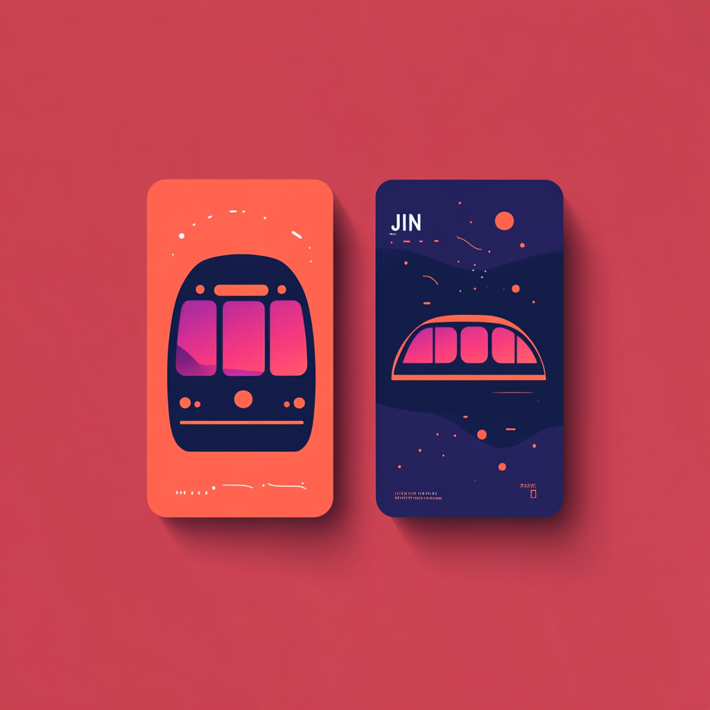 JIN KART Public Transportation Card Design Mardin Women