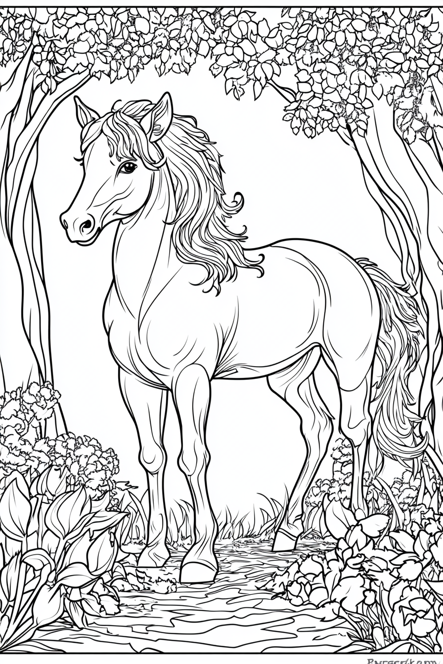 Kids Coloring Book: Fictional Animals Clipart, Raw Style