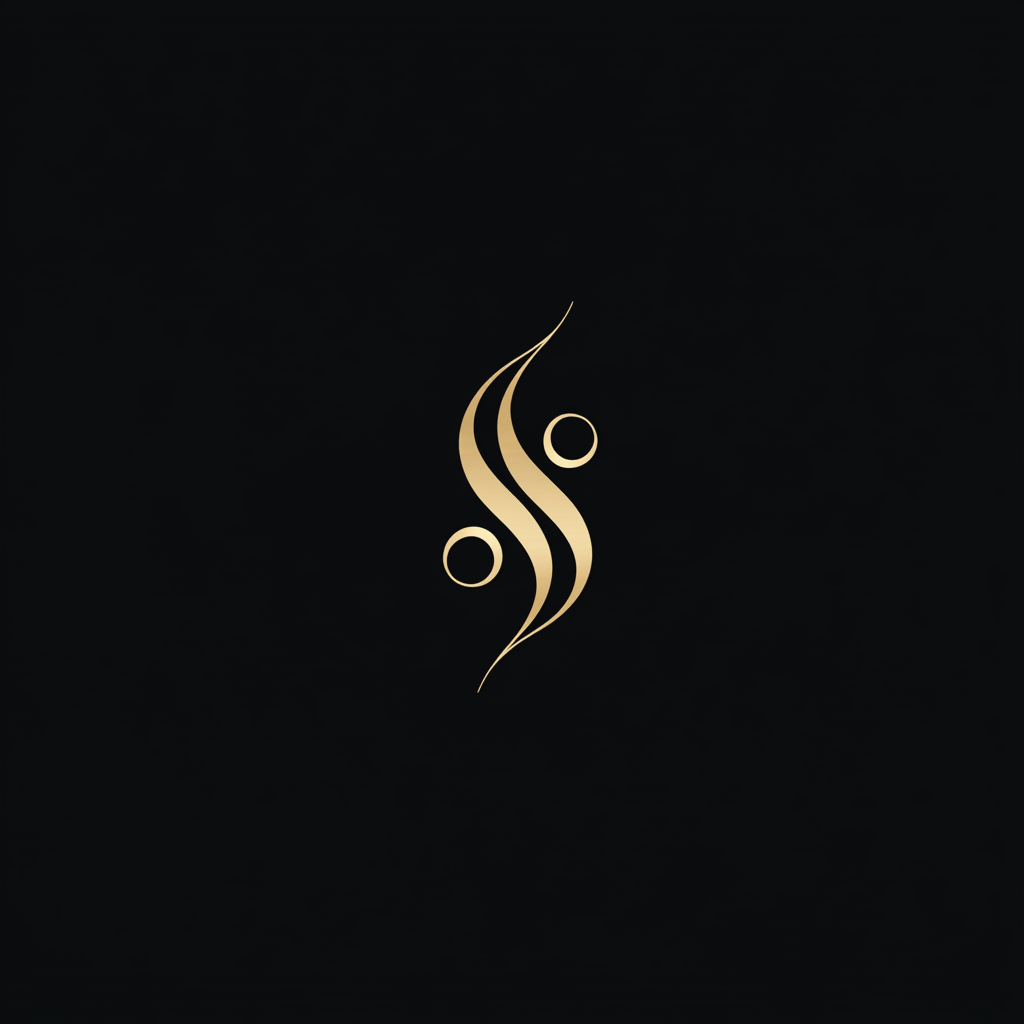 Luxurious minimalist logo inspired by Meital Carmeli, sophisticated simplicity.