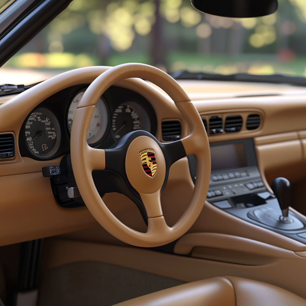 Modernized Porsche 996 Interior with Classic Elements 