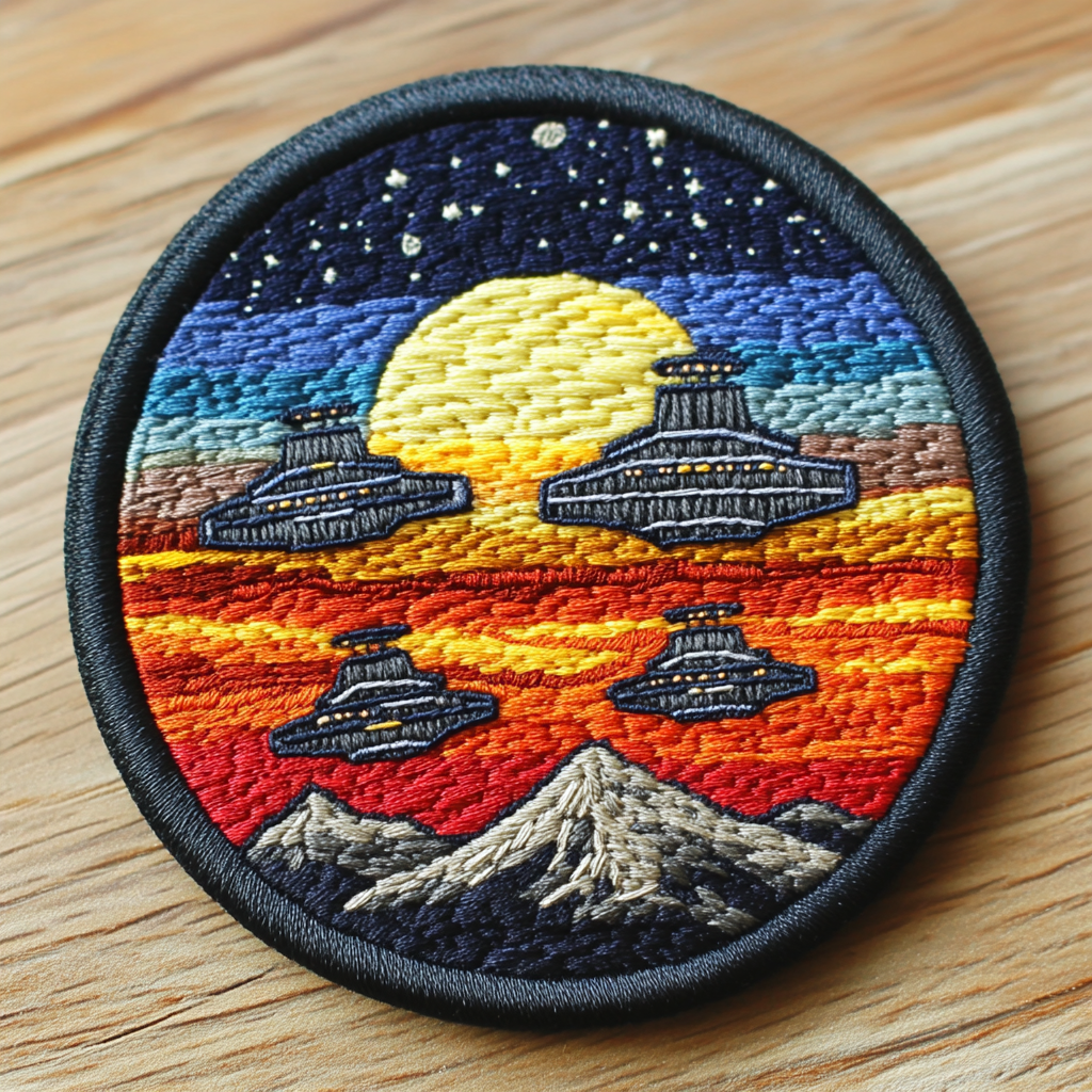 NASA-style Uniform Patch with Nebula & Star Destroyers