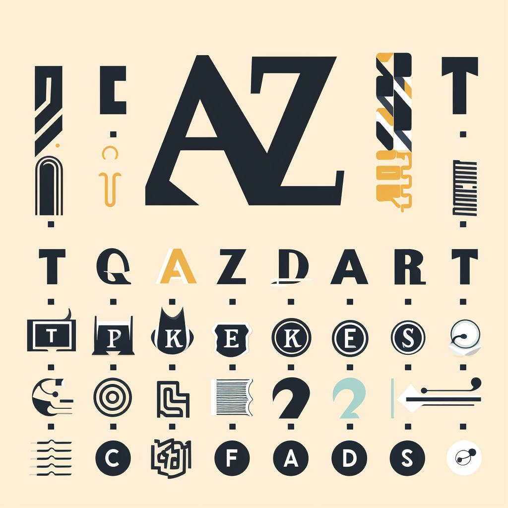 A to Z Typography Characters