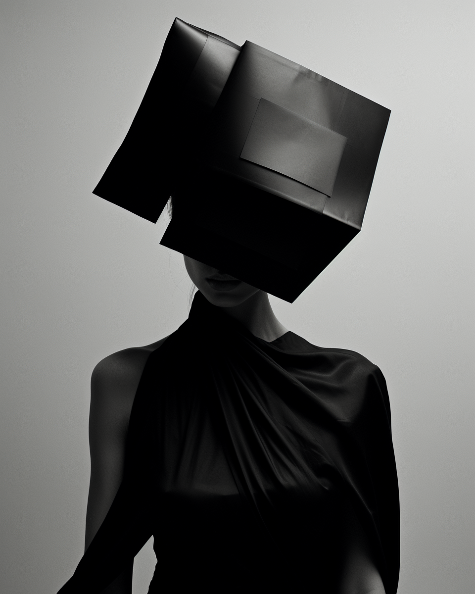 Abstract Cubism Creative Headpiece in Jesse Draxler Style