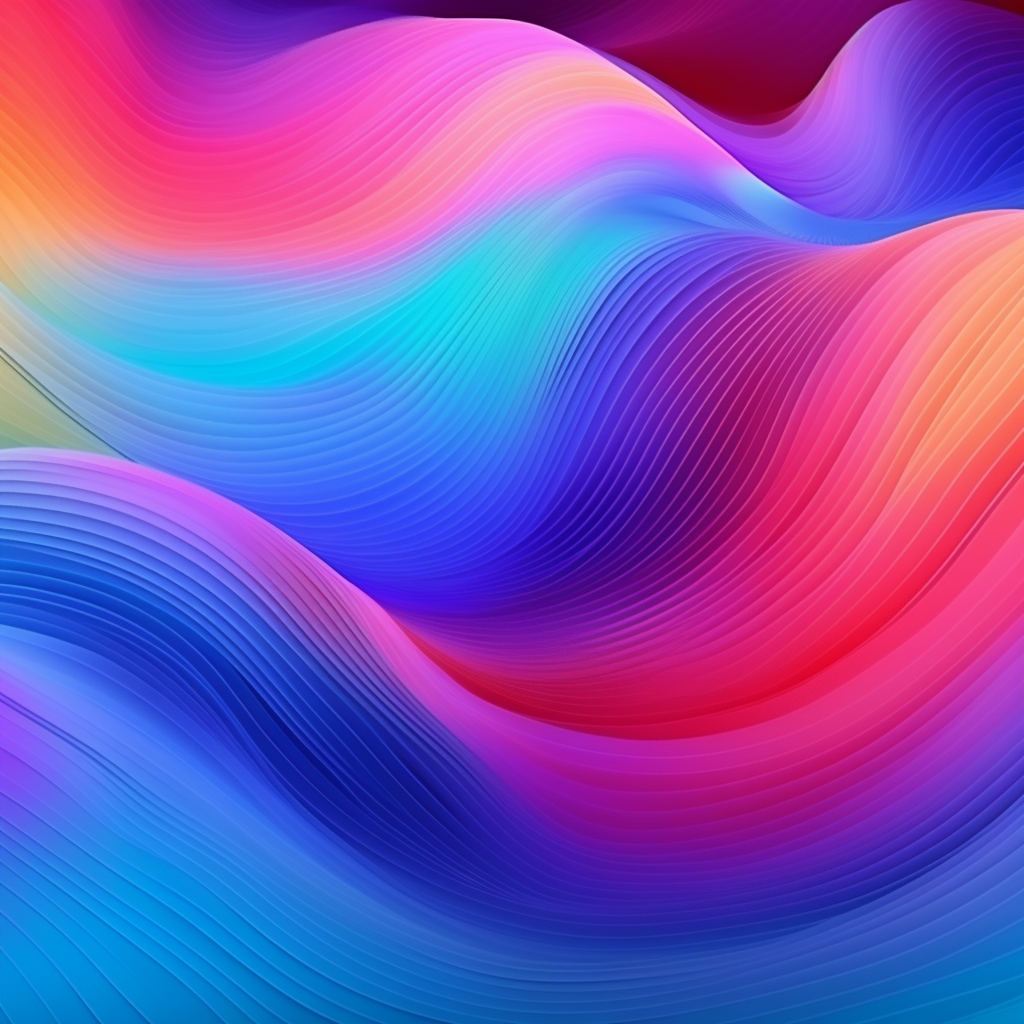 Abstract animation with fractal wave