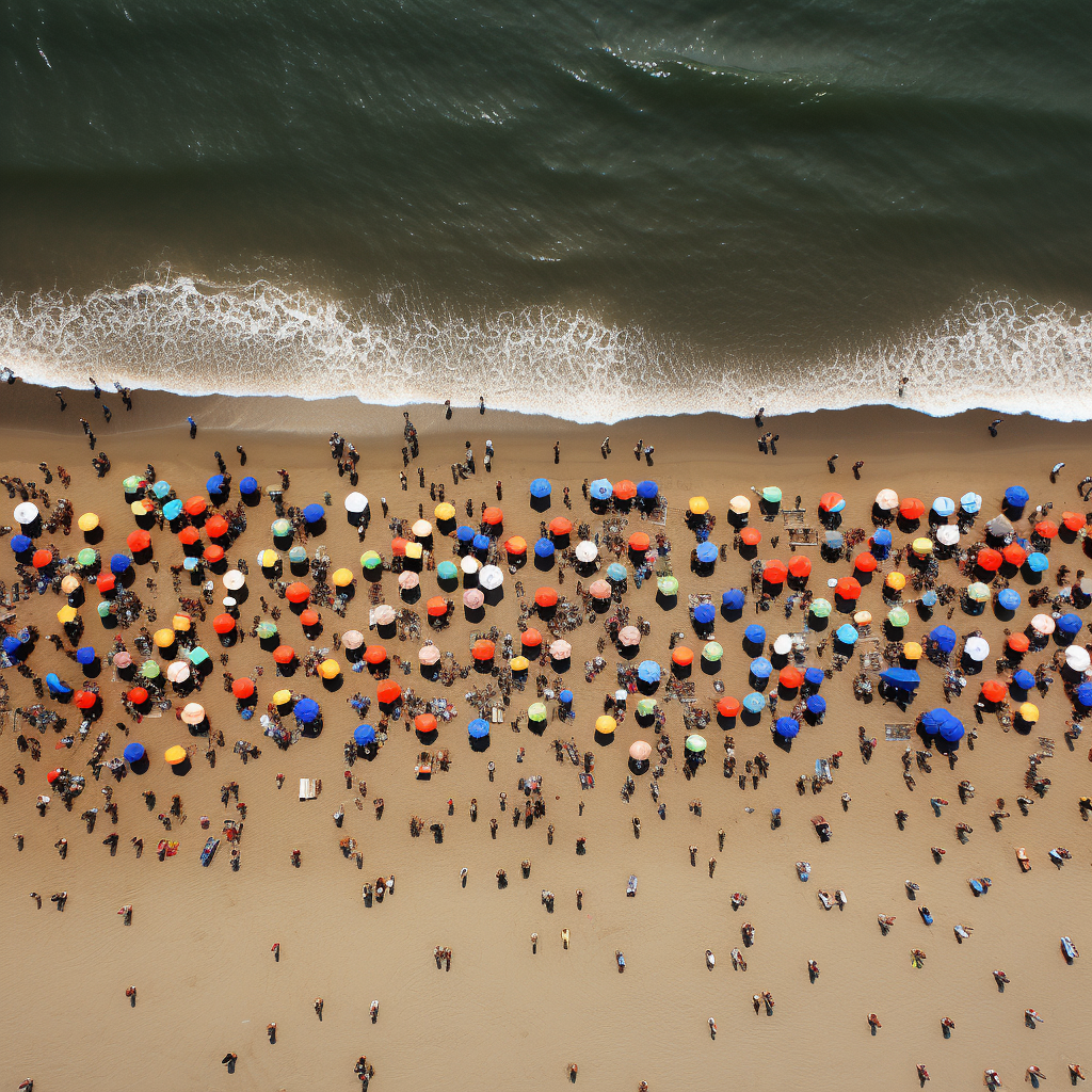 Aerial view of  adil dan merata  at the beach