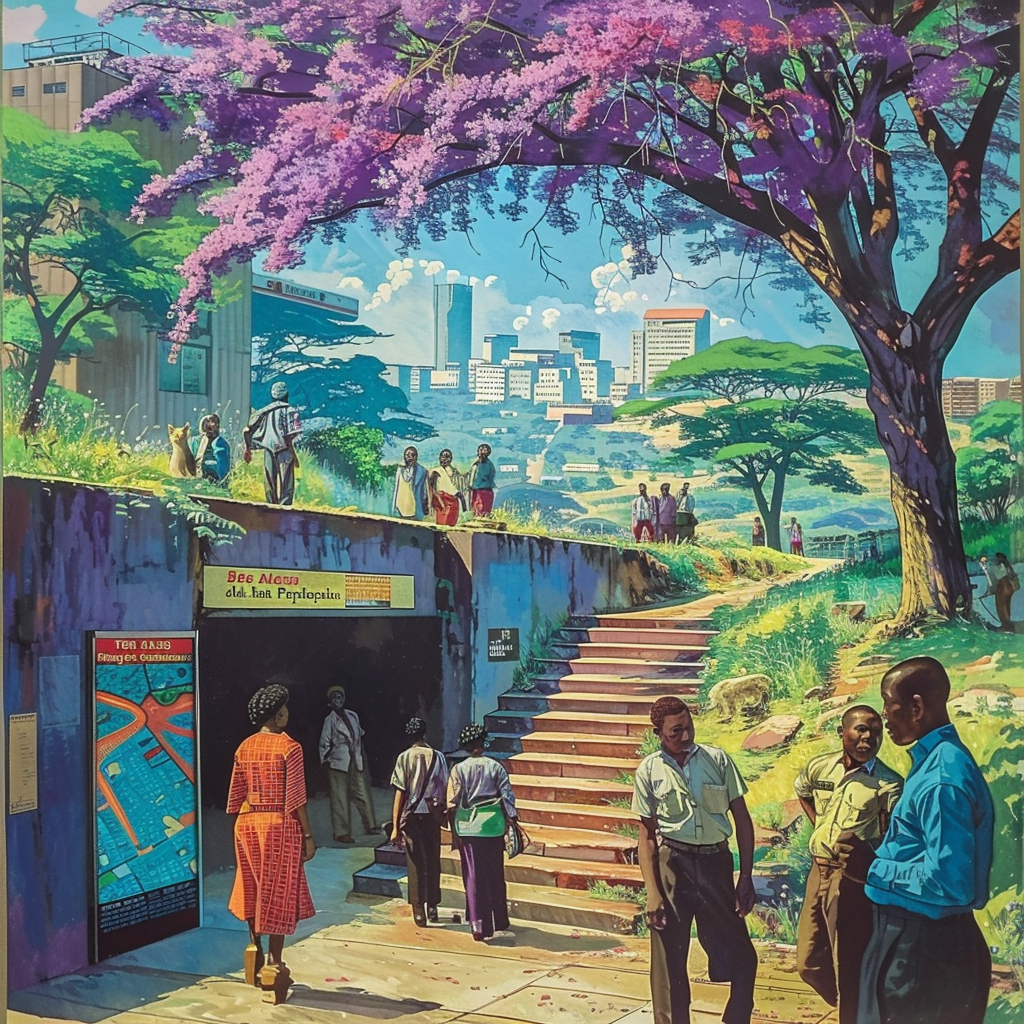 Africa Unity Square Subway Poster