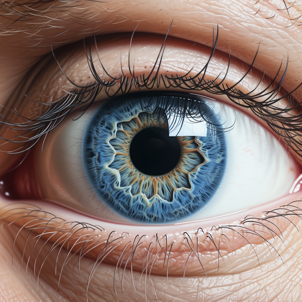 Detailed hyper-realistic eye art