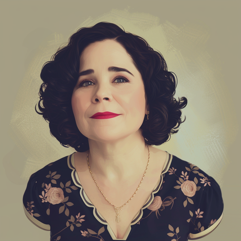 Portrait of Alex Borstein in Vintage Style