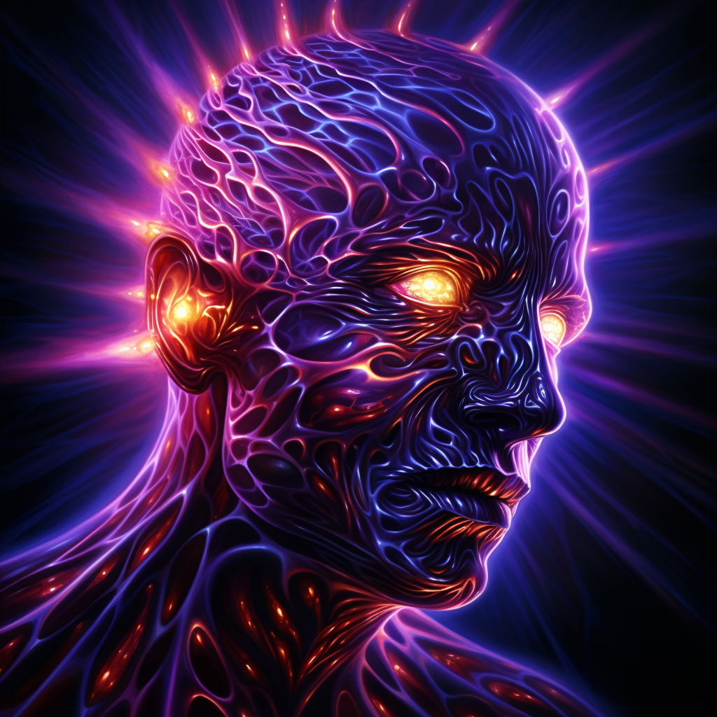 Abstract art by Alex Grey