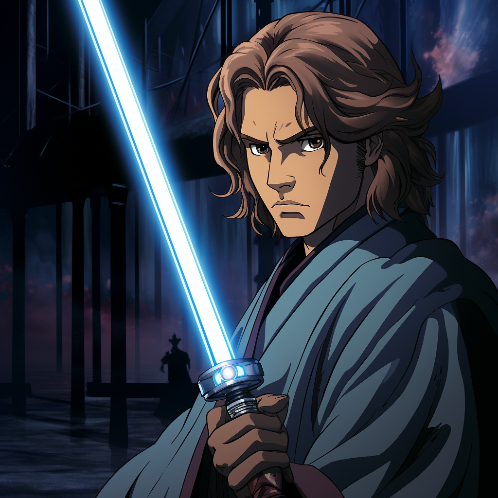 Anakin Skywalker with Long Hair