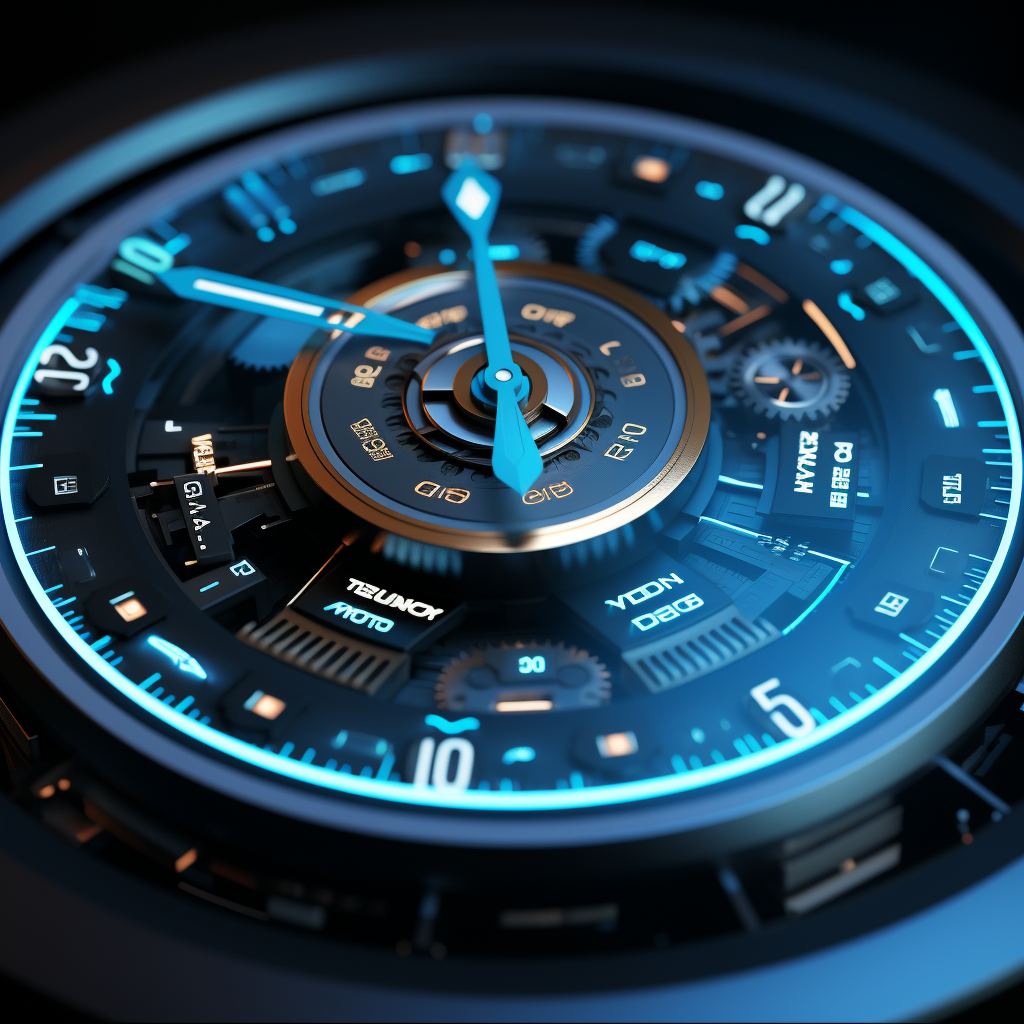 3D CGI Android clock widget