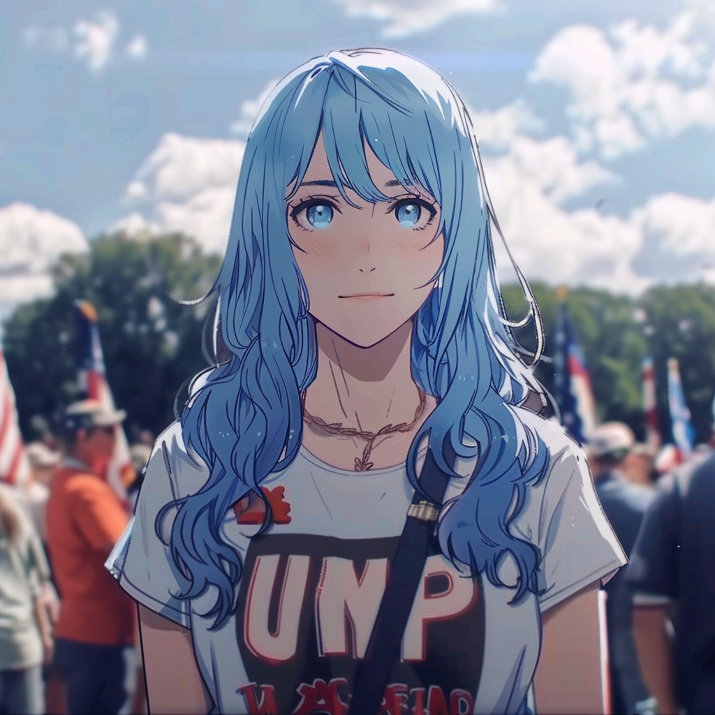 Anime Girl Blue Hair Transgender