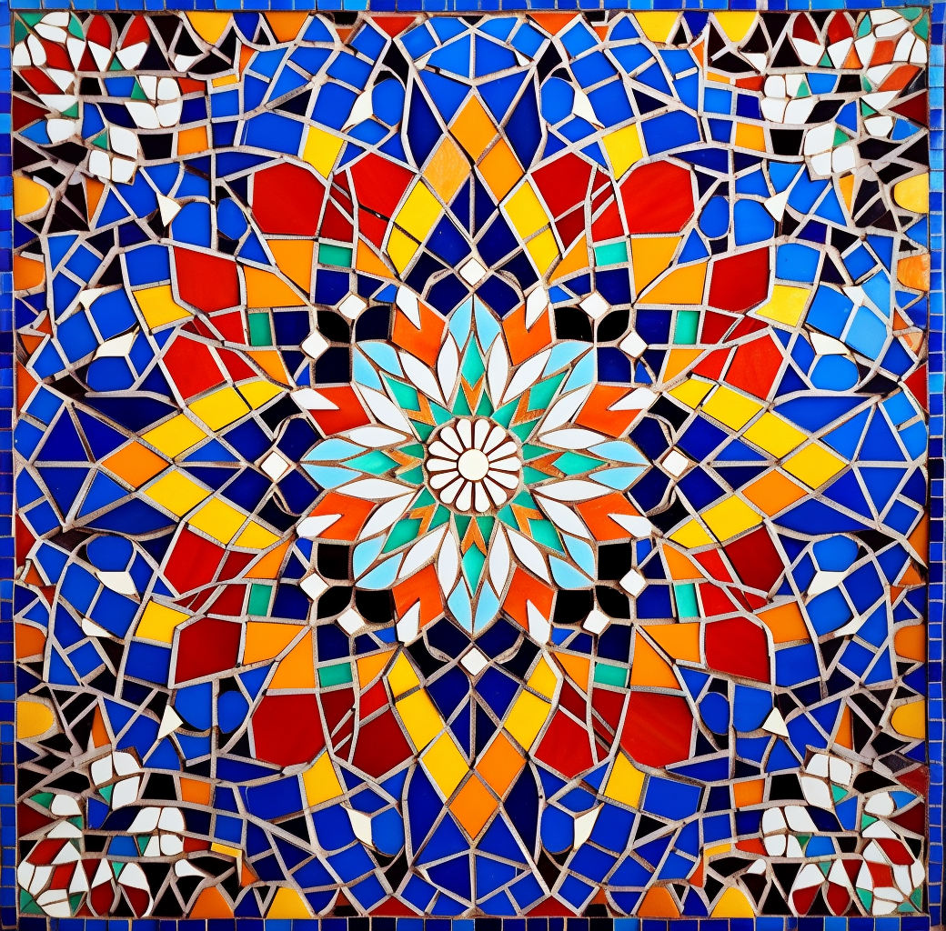 Colorful Arabic Stained Glass Patterns