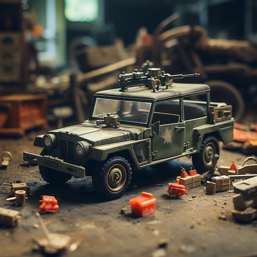 Armed Toy Cars in Action