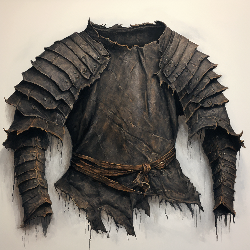 Stylish armor shirt made of cloth rags