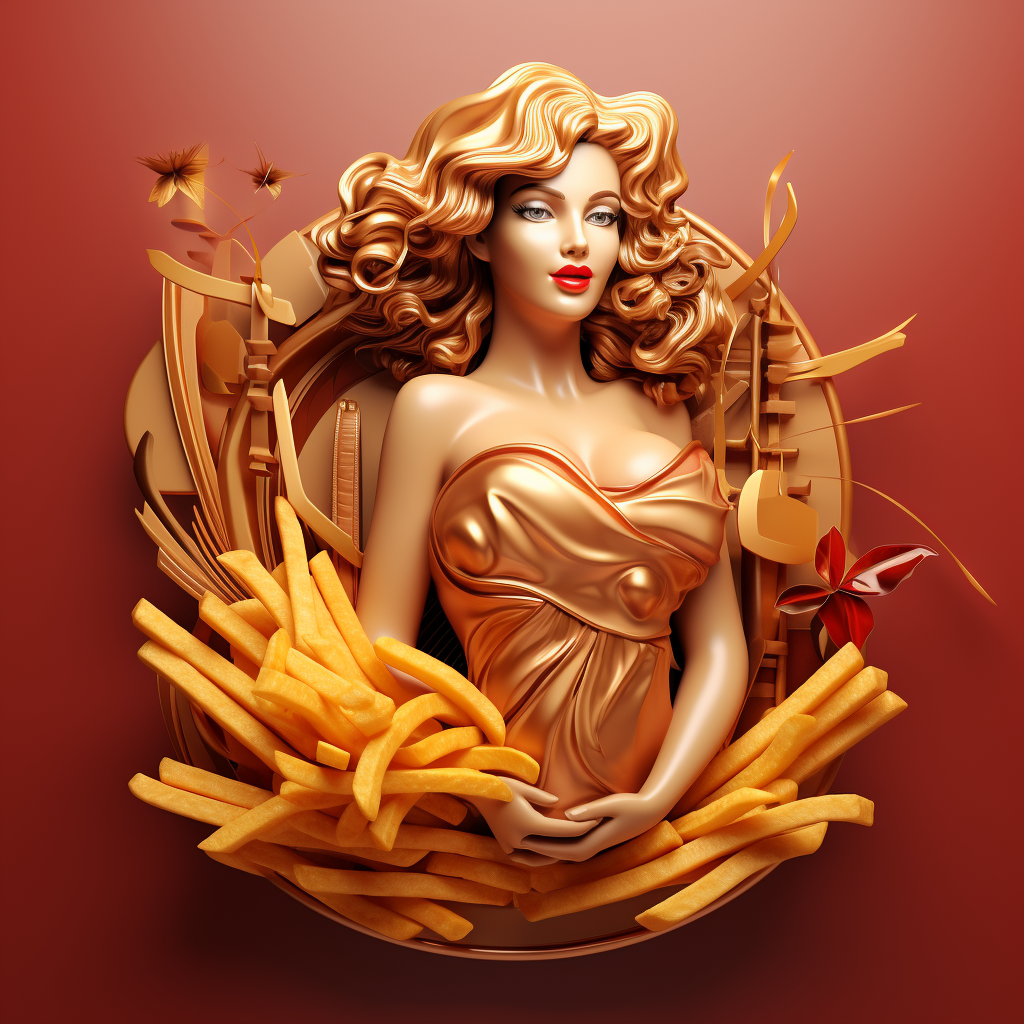 Artgerm-inspired delicious food icons