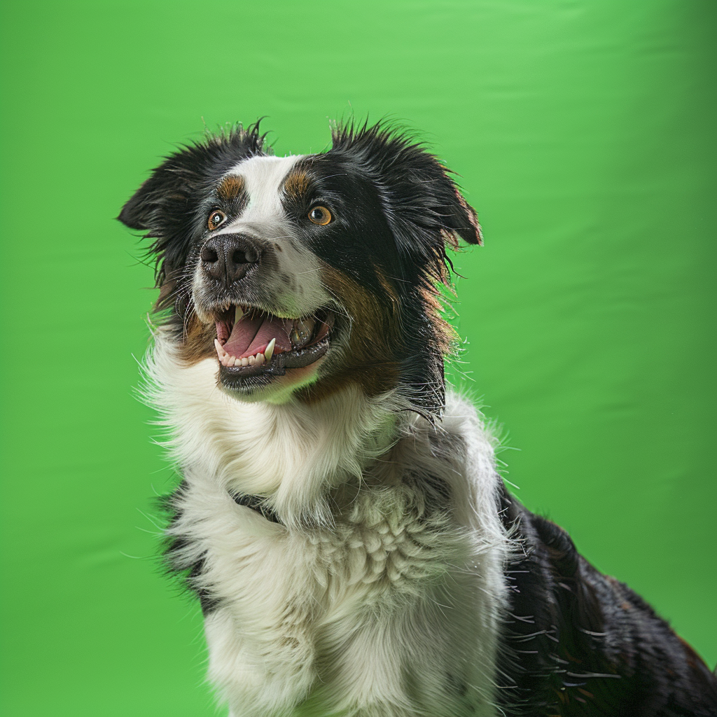 Aussie on green screen