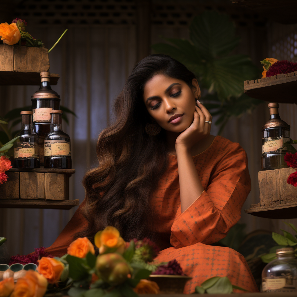 Ayurveda beauty care brand photoshoot