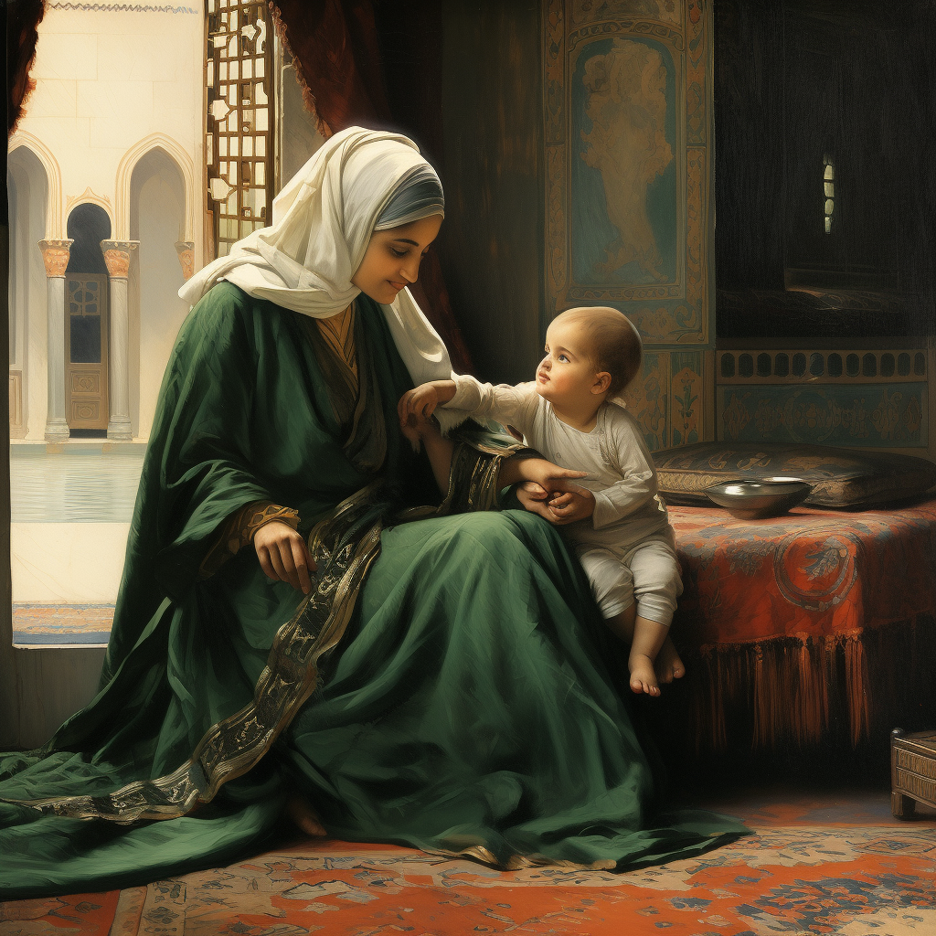 Mother and Baby in Caliph's Residence  ?