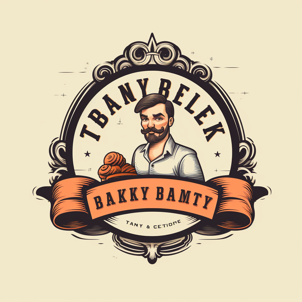 Bakery logo with sweet treats