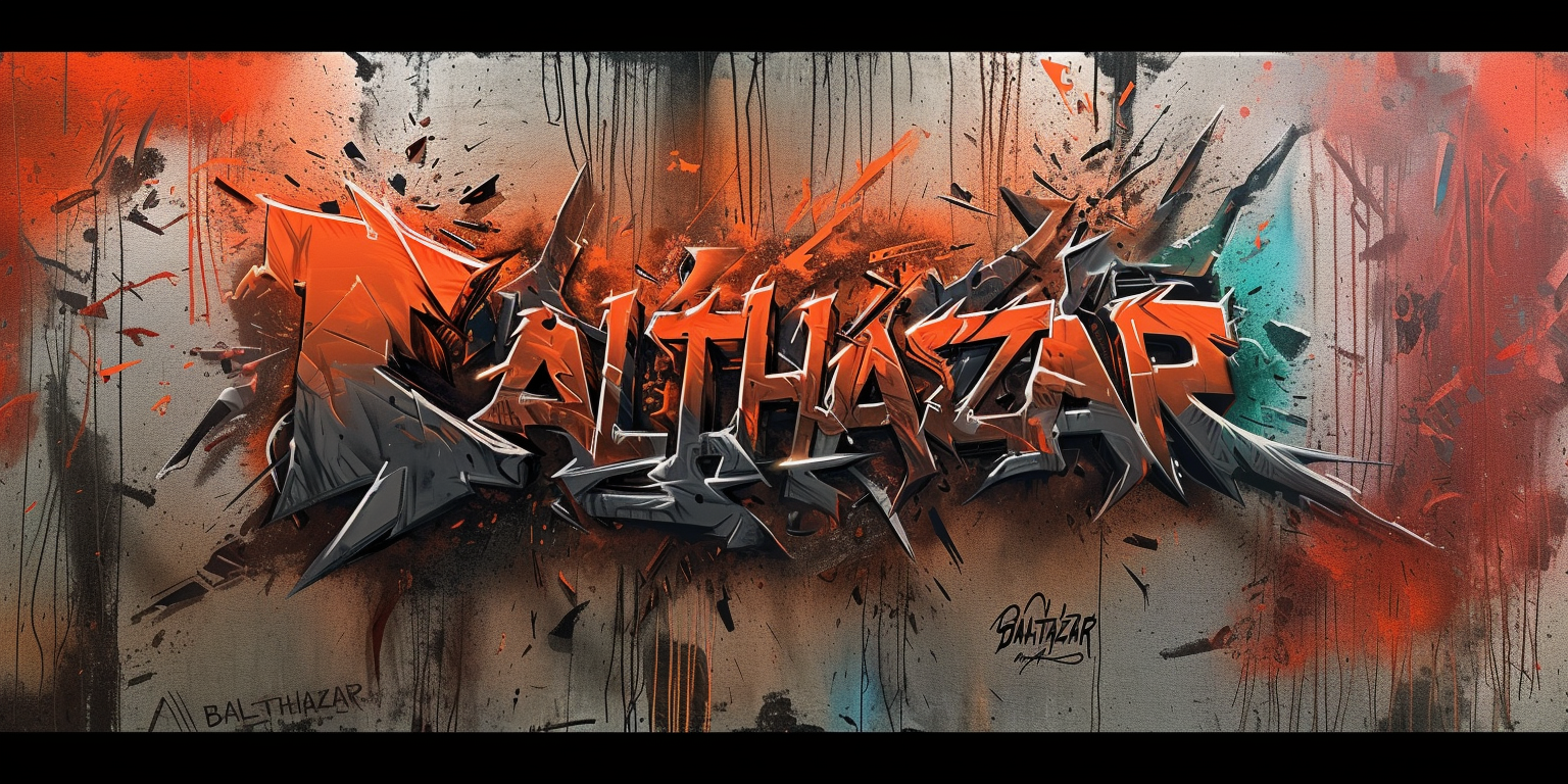 BALTHAZAR 3D Graffiti Ink Style