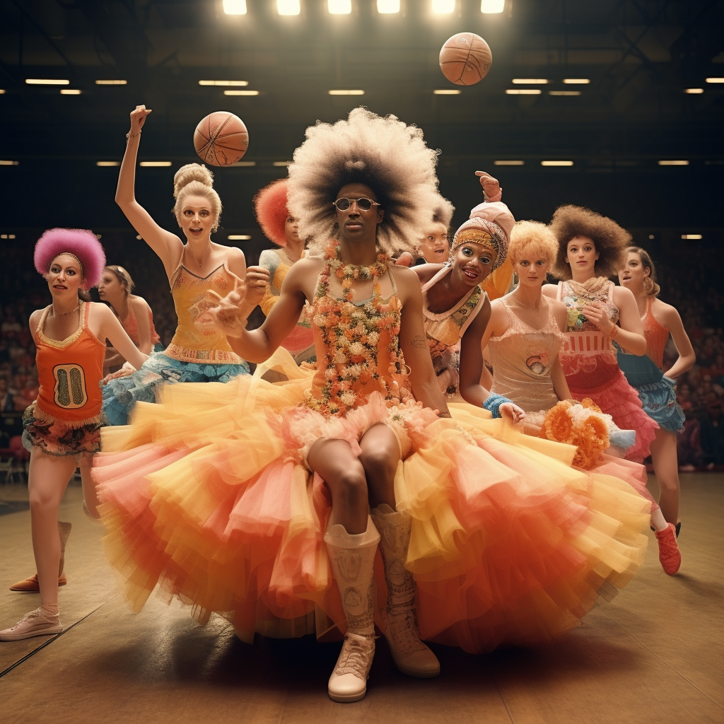 Basketball Players in Tutus