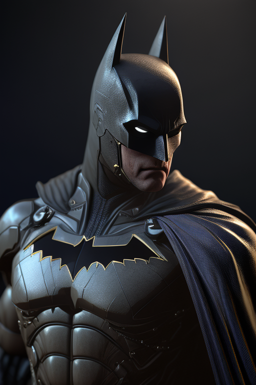 Realistic Batman in dynamic pose