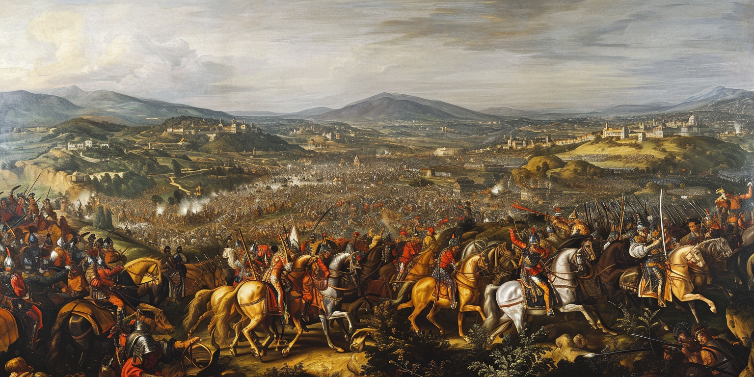 Historic Battle of Vienna Painting