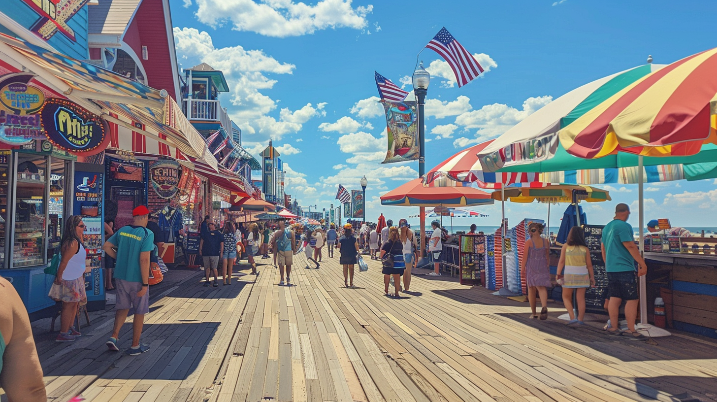 Beachside boardwalk tech excitement adventure