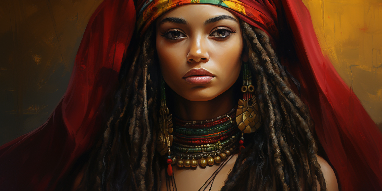 Gorgeous Rasta Woman in Her 30s