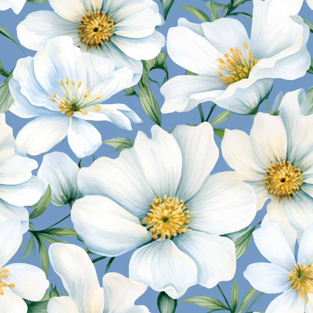 Lovely white flower pattern texture