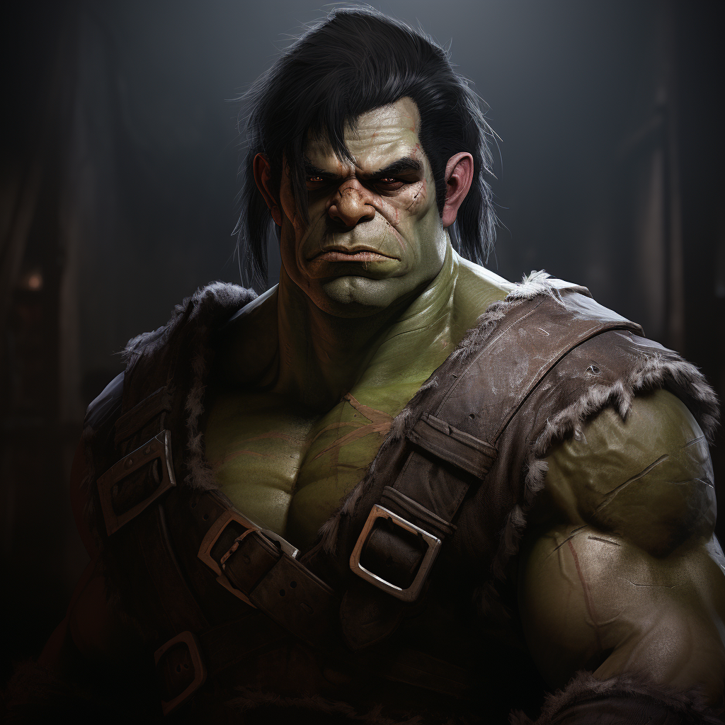 Beefy Boofy Half Orc Half Man  image ?