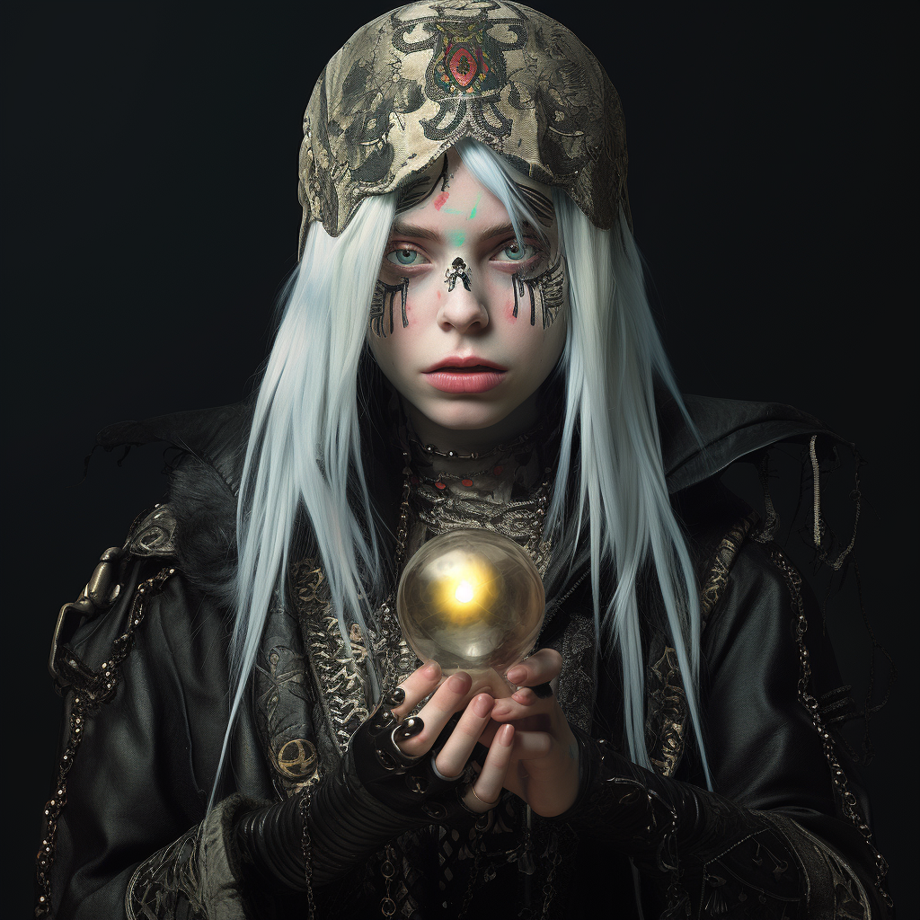 Billie Eilish as the Fool Tarot