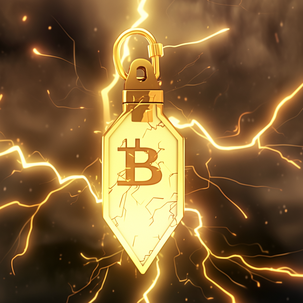 Bitcoin Lightning USB with Engraved B