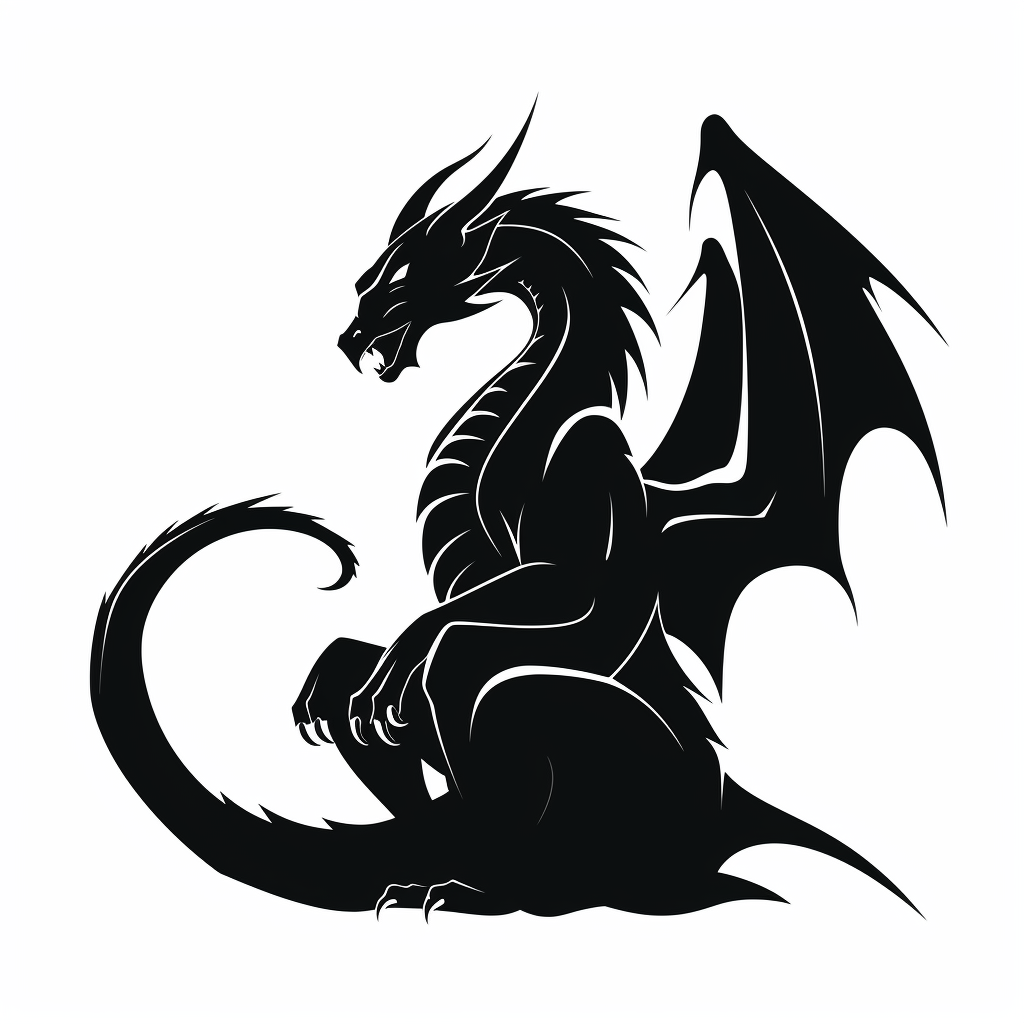 Black Dragon Silhouette