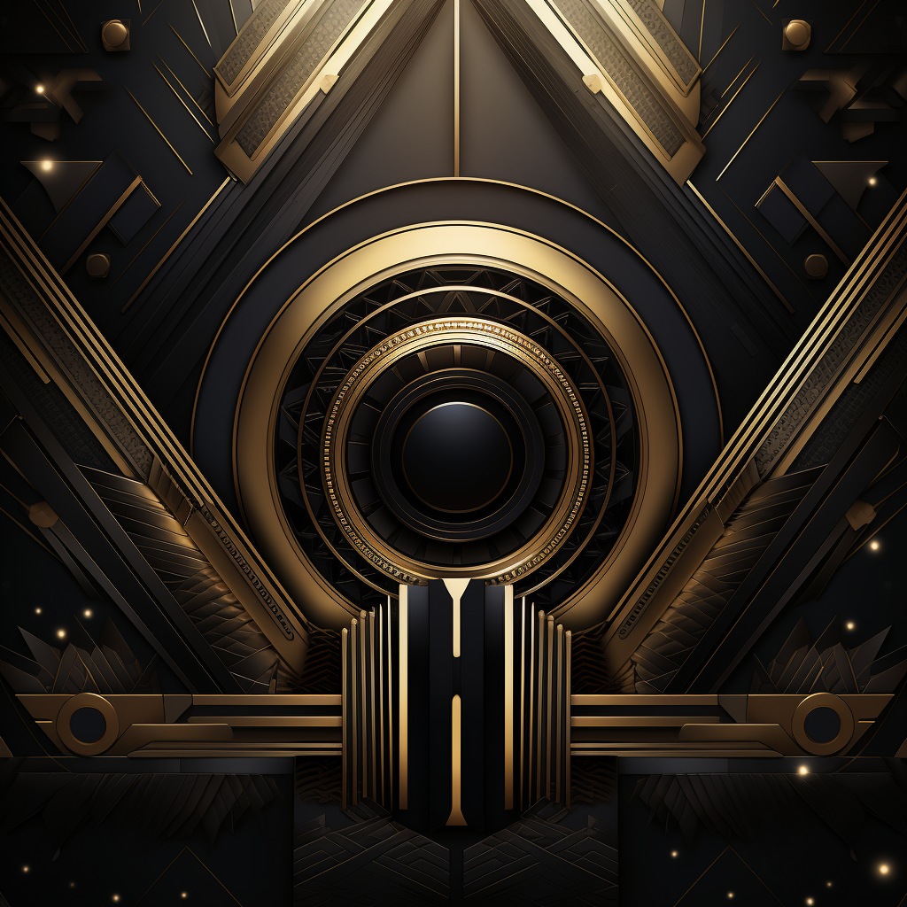 Elegant black and gold event poster