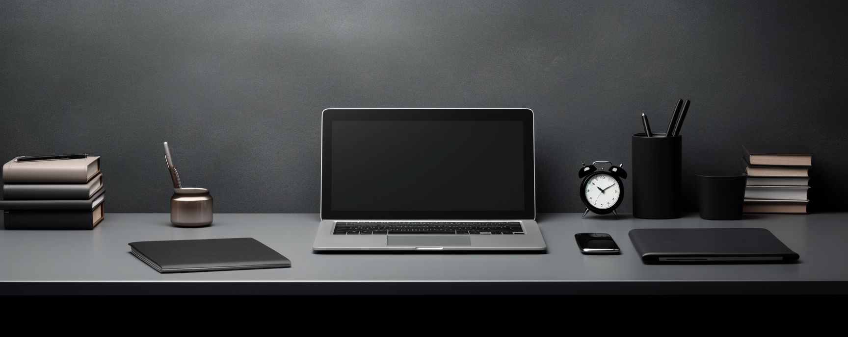 Black grey desk file