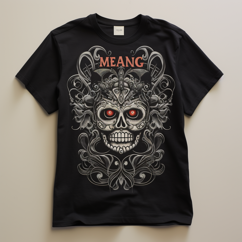 Stylish black tee with Maeng Da graphic