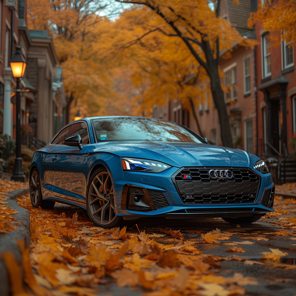 Blue Audi S5 Sprint Fall City