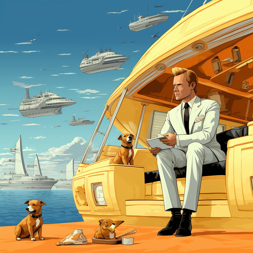 James Bond dans le style de Tintin