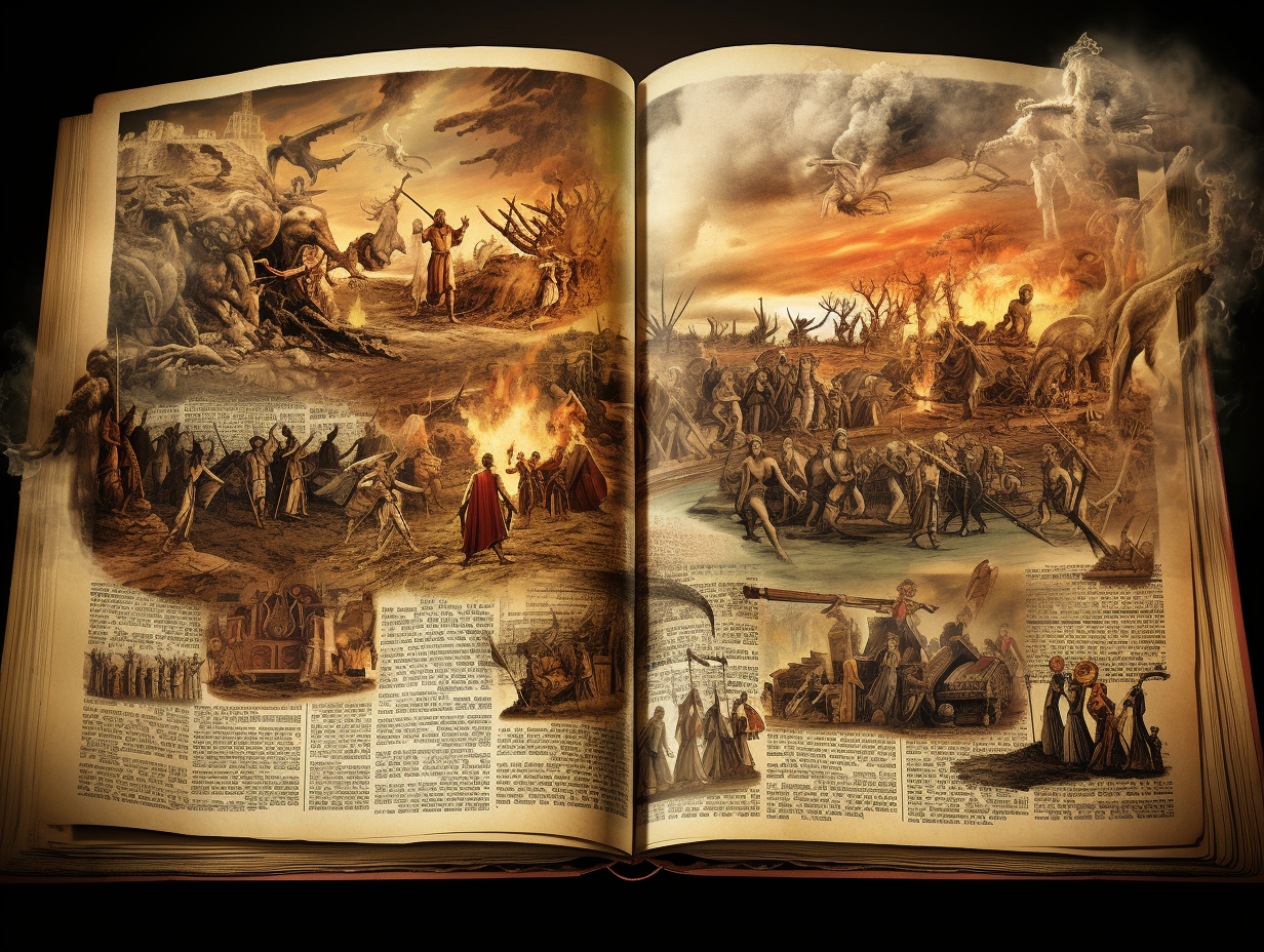 Collage of Book of Revelation Pictures