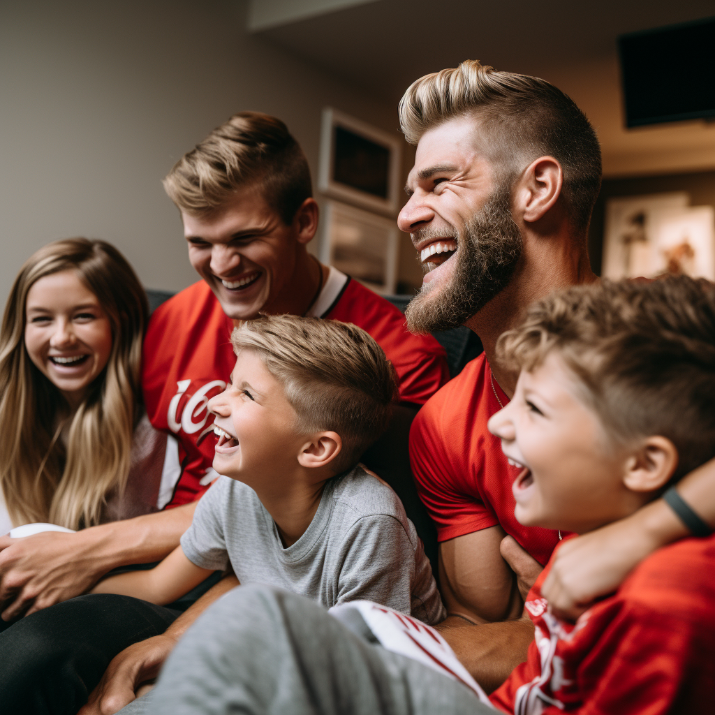 Bryce Harper's Family Laughing at Man with Bowl Cut