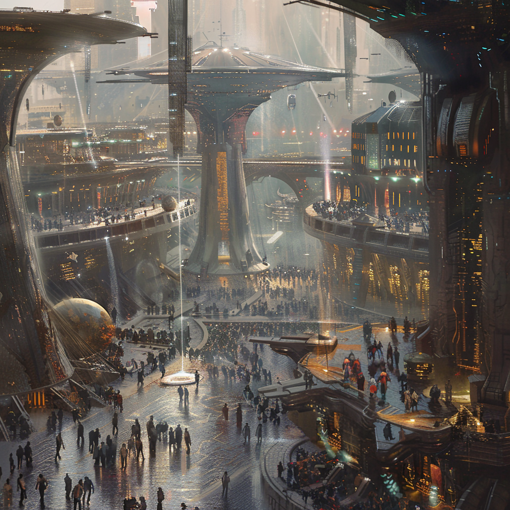 Mass Effect Citadel Oil Painting