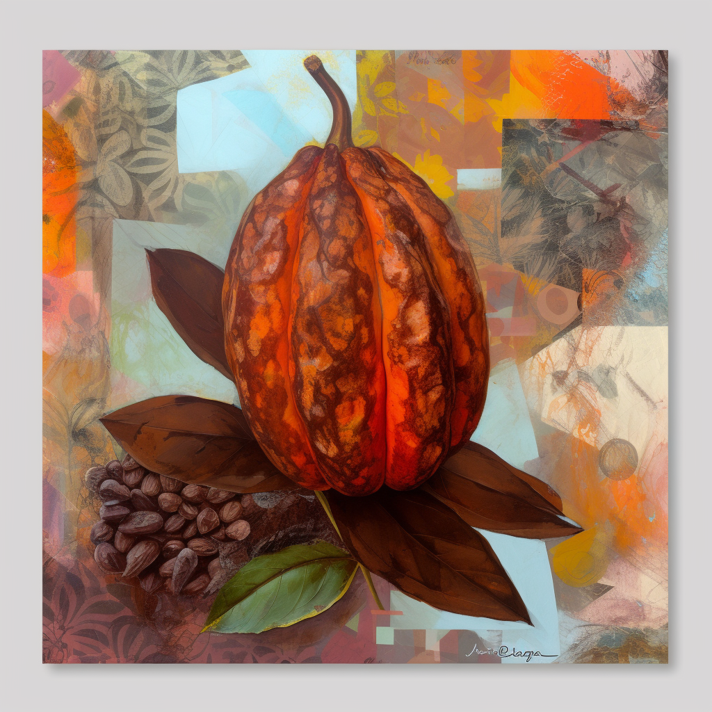 Cacao Fruit Collage Picture