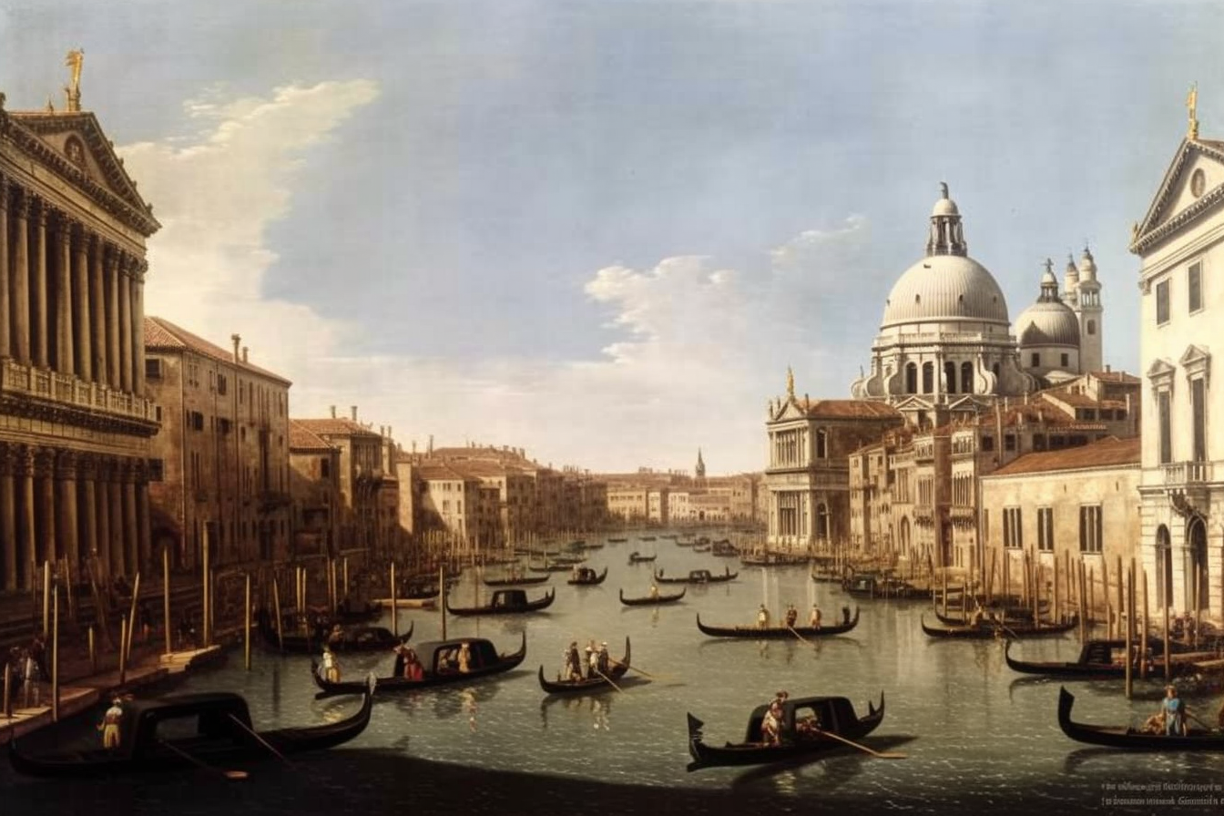 Canaletto's painting of the Grand Canal Salute