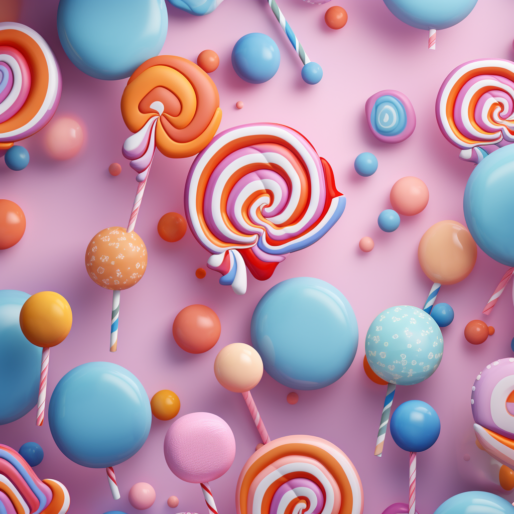 Colorful candy pattern background