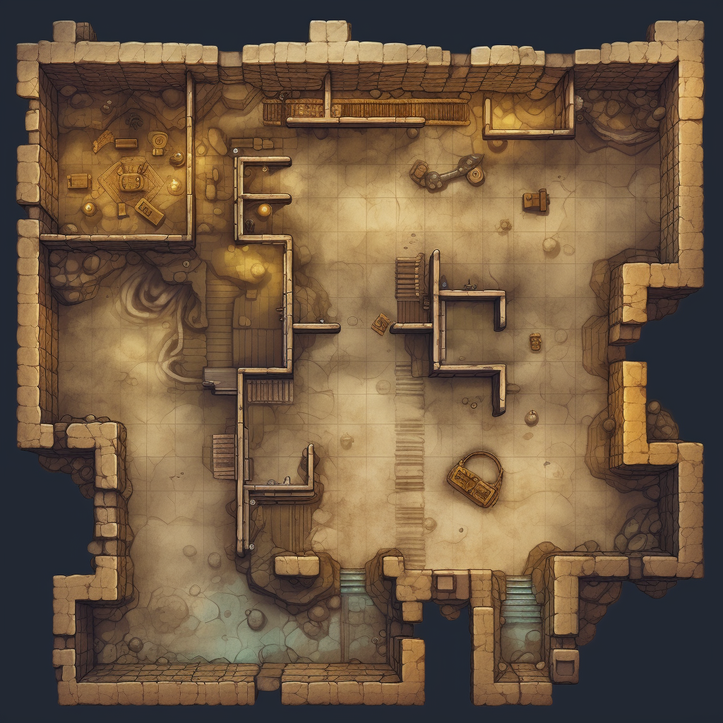 dnd-battle-map-underground-dungeon-temple-cave