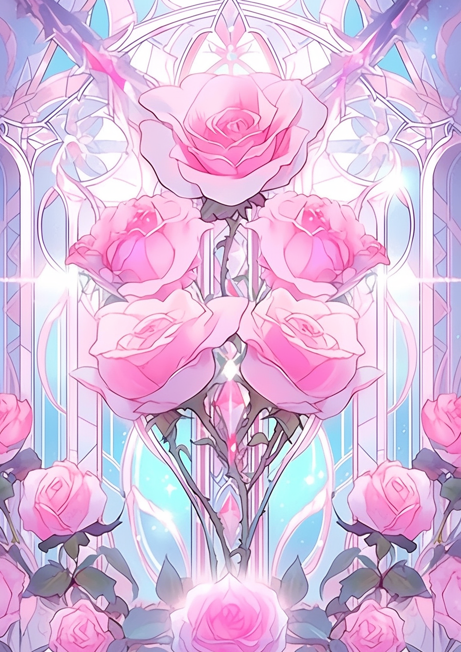 Charisma Pink Rose Artwork | Stunning Floral Design