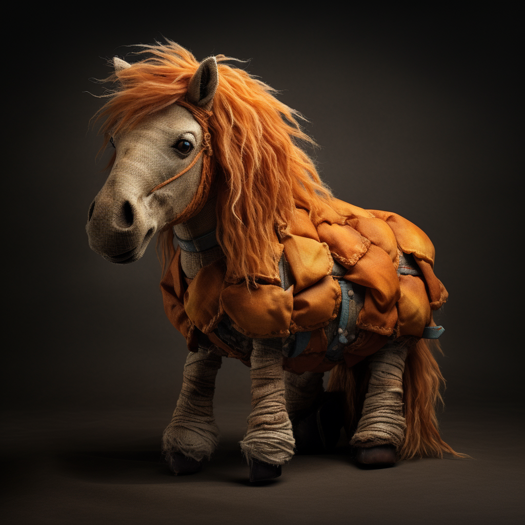 Adorable plush horse toy for kids